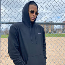 Load image into Gallery viewer, Jade Black Satin Lined Hoodie Unisex
