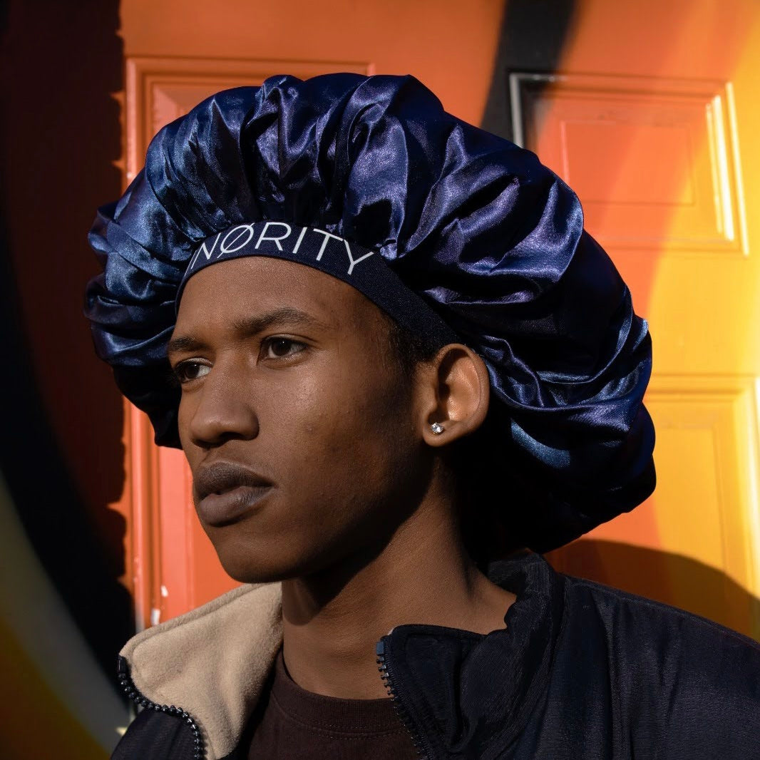 silk bonnet for men's curly hair